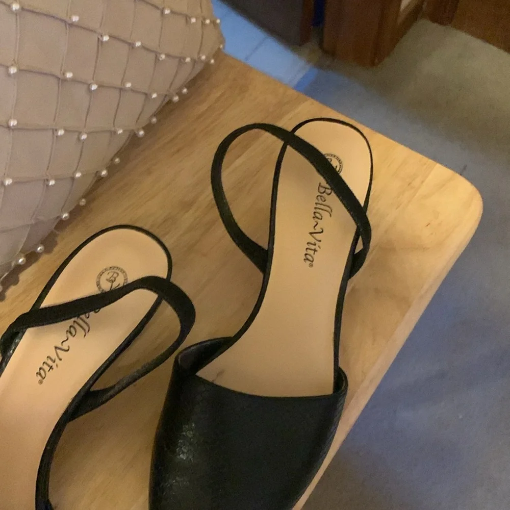 Elegant Black Slingback Heels
